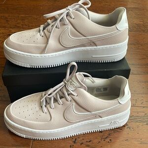 Nike AF1 Blush Platform Sneakers